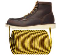 Endoto Shoelaces for Danner Boots Round Replacement Shoe Laces Work Hiking Hunting Shoes Strings(Color:Yellow&Brown,Size:62Inch)