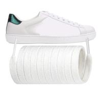 Endoto Shoelaces for Gucci Ace Flat Shoe Laces Replacement Sneakers Shoes Strings(Color:White,Size:47Inch)