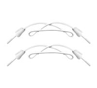 Endoto Shoelaces for Hey Dude Elastic Strings Replacement Laces Shoes(Color:White,Size:18Inch)