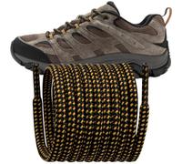 Endoto Shoelaces for Merrell Moab Boots Replacement Round Shoe Laces Hiking Running Shoes Strings(Color:Black&YellowCombo,Size:56Inch)