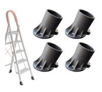 Ends for Extendable Stairs - Set of 4 Foot Covers for Telescopic Stairs - Heavy Duty Anti-Vibration Foot Stabilizers for Indoor and Outdoor