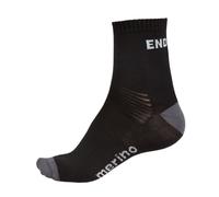 Endura BaaBaa Merino Sock Twin Pack - Black 7 - 11