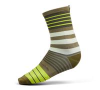Endura Men's Block Socks (Twin Pack) for Cycling | Lightweight | Moisture Wicking Socks, Green, S-M