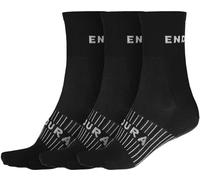 Endura Coolmax Race Sock (Triple Pack) - Cycling socks - Men's Black S / M