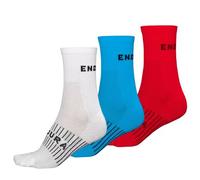 Canterbury Endura Men's CoolMax® Race 3-P Socks, White, L-XL