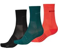 Endura Coolmax Race Womens Cycling Socks - Triple Pack Black