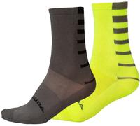 Endura Coolmax Stripe 2 Pack Cycling Socks Arch Support Bike Cycle Breathable