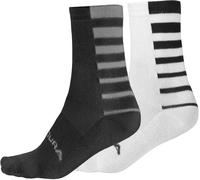 Endura Coolmax Stripe 2 Pack Cycling Socks Multi Arch Support Bike Cycle Mens
