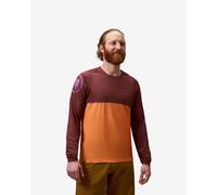 Endura Core long sleeve jersey orange burgundy - XL