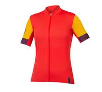 Endura Fs260-pro Ii Short Sleeve Jersey Orange XL Woman XL Pomegranate