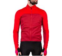 Endura FS260 Pro Roubaix Cycling Jersey Red Long Sleeve Mens Reflective Bike Top