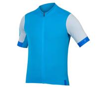 Endura FS260 Wide Fit Short Sleeve Cycling Jersey - Hi Vis Blue / Small
