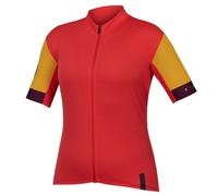 Endura FS260 Women's Short Sleeve Cycling Jersey - Pomergranate / Large