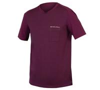 Endura Gv500 Foyle T Short Sleeve Gravel Jersey Purple XS Man