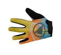 Endura Hummvee Cycling Gloves | Silicone Grip Gloves, Yellow, 11-12 Years