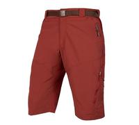 Endura Hummvee Cycling Shorts with Liner | Detatchable Liner | Urban and Trail Shorts | Padded Comfort | Cargo Storage | Clickfast Shorts, Red, 4XL