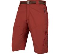 Endura Hummvee Mens Baggy Cycling Shorts With Liner Red Bike Ride Seamless Short
