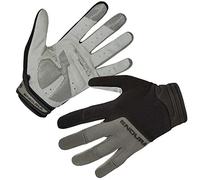 Endura Hummvee Plus Cycling Gloves II | Gel Padding | Knuckle Protection Gloves, Black, M