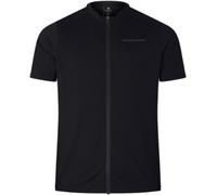 Endura Loop Short Sleeve Zipped Road Cycling Jersey Black