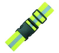 Endura Max Reflectives Reflective Elastic Belt or Sash, Military Heritage Style Glow Belt, Running Walking Motorcycling, Adjustable (Lime Green Ultralight, Regular)