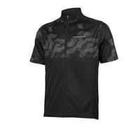 Endura Men's Hummvee Ray Short Sleeve Cycling Jersey II |Rapid Wicking |Back Pockets Jersey, Black, M