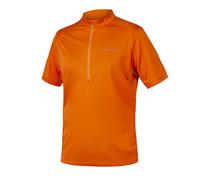 Endura Men's Hummvee Short Sleeve Cycling Jersey II |Rapid Wicking |Back Pockets Jersey, Black, XS