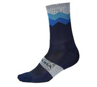 Endura Men's Jagged Cycling Socks (1 Pack) | Road Cycling Socks | Breathable | Performance Fabric Socks, Black, S-M