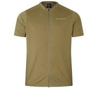 Endura Men's Loop Zipped Short Sleeve Jersey, Tweed Green, 3XL