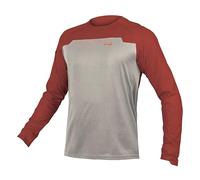 Endura - MT500 Burner Trikot Langarm - Cycling jersey size M, white/red