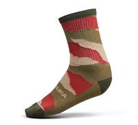 Endura Men's Peak Socks (Twin Pack) for Cycling | Lightweight | Moisture Wicking Socks, Green, L-XL