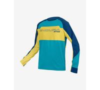 Endura MT500 Burner Lite Long Sleeve Jersey Light Blue Yellow - S