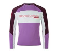 Endura MT500 Burner Lite Long Sleeve Jersey Lilac White - XL