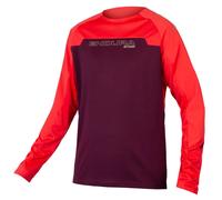 Endura MT500 Burner Long Sleeve Cycling Jersey - Aubergine / XLarge