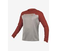 Endura Mt500 Burner Long Sleeve Enduro Jersey Grey L Men L Brick