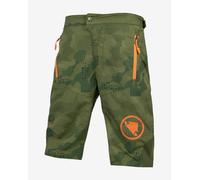 Endura MT500 Shorts without Chamois Camouflage Olive Green Orange Kids - M