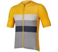 Endura Pro SL Race Short Sleeve Jersey Yellow Mustard Grey - L
