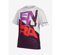 Endura SingleTrack Core II Short Sleeve Jersey Purple White Red Kids - M