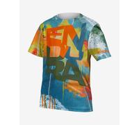Endura SingleTrack Core II Short Sleeve Jersey Turquoise Yellow Orange Kids - S