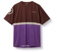Endura - Singletrack Core T-Shirt II - Cycling jersey size S, brown/purple