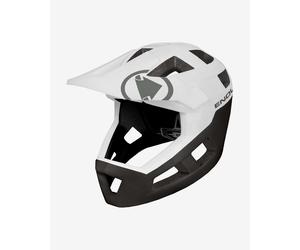 Endura SingleTrack Full Face Helmet Jet Black White - L-XL