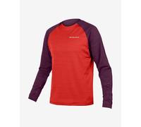 Endura Singletrack Long Sleeve T-shirt Red S Men