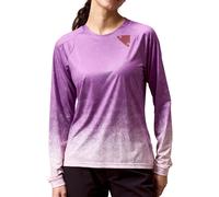 Endura SingleTrack Print Womens Cycling Jersey Purple Long Sleeve Bike Ride Top