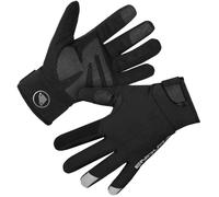 Endura Strike Full Finger Cycling Gloves Black Waterproof Padded Reflective Bike