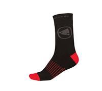 Endura THERMOLITE® II Winter Cycling Socks (Twin pack) | Breathable | Durable | Arch Support Socks, Black, L-XL
