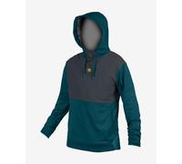 Endura Trailster Tech Hoodie pale blue dark grey - M