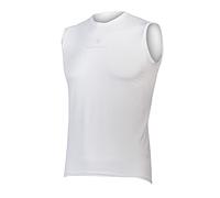 Endura Translite II Sleeveless Cycling Baselayer | Rapid Moisture Wicking | Ultra-Lightweight Base Layer Top, White, XL