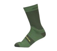 Endura Unisex Unisex Hummvee Waterproof Cycling Socks II (1-Pack) | Breathable | Durable | Arch Support, Forest Green, S-M