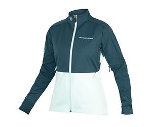 ENDURA Windchill Cycling Jacket, Teal, Intense Blue, X-Large Women's