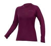 Endura Womens Baabaa Blend Long Sleeve Baselayer XL Aubergine
