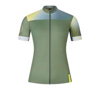 Endura Womens FS260 Road Cycling Jersey, Road Short Sleeve - Gradient Green, XX-Large